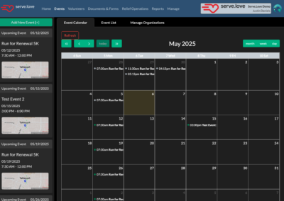 Dashboard Calendar